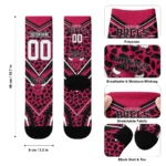 Chicago Bulls Socks Custom Leopard Print Red Black Best Selling