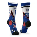 Chicago Cubs Socks Customized Arrow Blocks Blue Best Selling