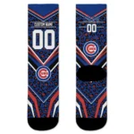 Chicago Cubs Socks Customized Leopard Print Blue Black Best Selling