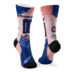Chicago Cubs Socks Personalized Geometric Tech Blue Best Selling