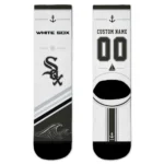 Chicago White Sox Socks - Customized Nautical Icons Black White