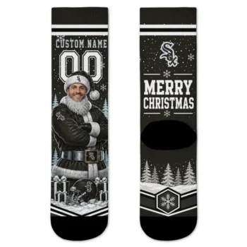 Chicago White Sox Socks Customized Snowy Scene Black White Best Selling