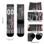 Chicago White Sox Socks Customized Star Stripes Black White Best Selling