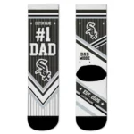 Chicago White Sox Socks - Personalized Pinstripe Chevron Black White
