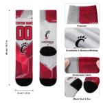 Cincinnati Bearcats Socks Customized Geometric Tech Red Best Selling