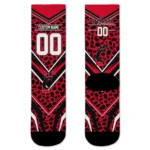 Cincinnati Bearcats Socks Customized Leopard Print Red Black Best Selling