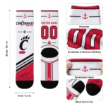 Cincinnati Bearcats Socks Customized Nautical Icons Red White Best Selling