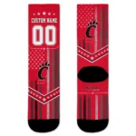 Cincinnati Bearcats Socks Customized Star Stripes Red White Best Selling