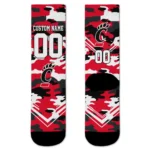 Cincinnati Bearcats Socks Customized Woodland Camo Red Best Selling