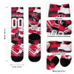 Cincinnati Bearcats Socks Customized Woodland Camo Red Best Selling
