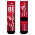 Cincinnati Reds Socks Personalized Star Stripes Red White Best Selling