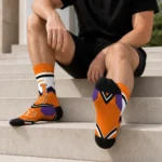 Clemson Tigers Socks Personalized Arrow Blocks Orange Best Selling