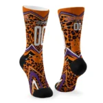 Clemson Tigers Socks Personalized Leopard Print Orange Black Best Selling