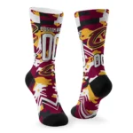 Cleveland Cavaliers Socks Personalized Woodland Camo Wine Best Selling