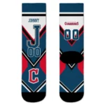 Cleveland Guardians Socks Customized Arrow Blocks Navy Blue Best Selling