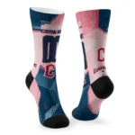 Cleveland Guardians Socks Personalized Geometric Tech Navy Blue Best Selling