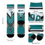 Coastal Carolina Chanticleers Socks Custom Arrow Blocks Green Best Selling