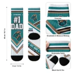Coastal Carolina Chanticleers Socks Custom Pinstripe Chevron Green White Best Selling