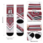 Colgate Raiders Socks Customized Pinstripe Chevron Maroon White Best Selling