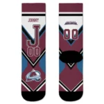 Colorado Avalanche Socks Custom Arrow Blocks Burgundy Best Selling