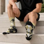Colorado Buffaloes Socks Personalized Argyle Pattern Gold Best Selling