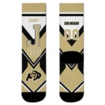 Colorado Buffaloes Socks Personalized Arrow Blocks Gold Best Selling