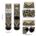 Colorado Buffaloes Socks Personalized Leopard Print Gold Black Best Selling