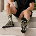 Colorado Buffaloes Socks Personalized Leopard Print Gold Black Best Selling