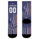 Colorado Rockies Socks Customized Star Stripes Blue White Best Selling