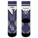Colorado Rockies Socks Personalized Arrow Blocks Blue Best Selling