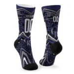 Colorado Rockies Socks Personalized Leopard Print Blue Black Best Selling