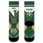 Colorado State Rams Socks Custom Arrow Blocks Green Best Selling