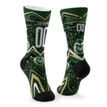Colorado State Rams Socks Custom Leopard Print Green Black Best Selling