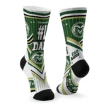 Colorado State Rams Socks Custom Pinstripe Chevron Green White Best Selling