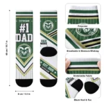 Colorado State Rams Socks Custom Pinstripe Chevron Green White Best Selling