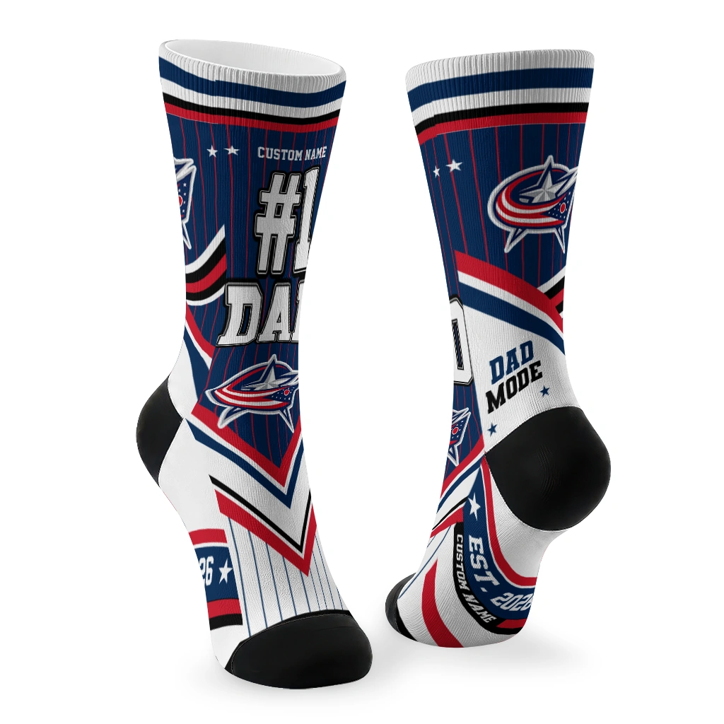 columbus-blue-jackets-socks-customized-pinstripe-chevron-navy-blue-white-fashion-forward.webp