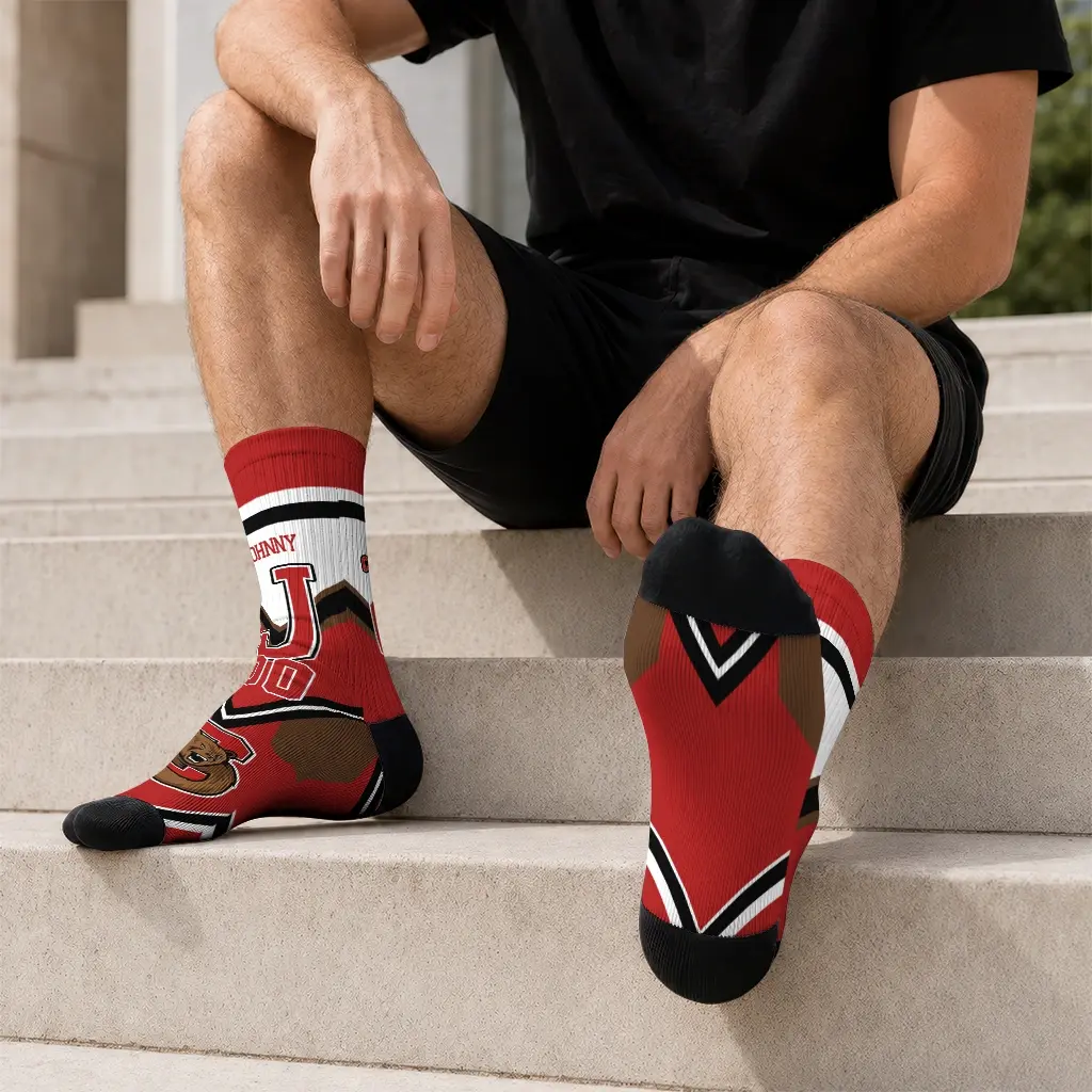 Cornell Big Red Socks Personalized Arrow Blocks Red Latest Model Cornell Big Red Socks Personalized Arrow Blocks Red Latest Model