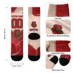 Cornell Big Red Socks Personalized Geometric Tech Red Best Selling