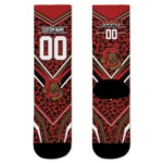 Cornell Big Red Socks Personalized Leopard Print Red Black Best Selling