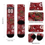 Cornell Big Red Socks Personalized Scattered Icons Red Best Selling