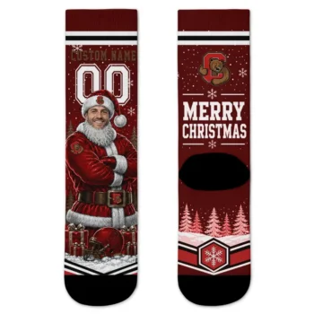 Cornell Big Red Socks Personalized Snowy Scene Red White Best Selling