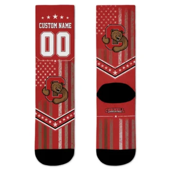 Cornell Big Red Socks Personalized Star Stripes Red White Best Selling