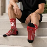 Cornell Big Red Socks Personalized Star Stripes Red White Best Selling