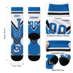 Creighton Bluejays Socks Customized Arrow Blocks Blue Best Selling