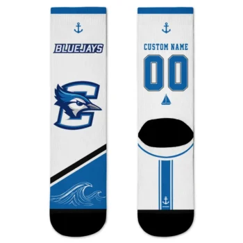 Creighton Bluejays Socks Customized Nautical Icons Blue White Best Selling