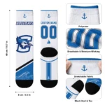 Creighton Bluejays Socks Customized Nautical Icons Blue White Best Selling