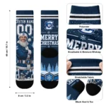 Creighton Bluejays Socks Customized Snowy Scene Blue White Best Selling
