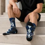 Dallas Cowboys Socks Customized Argyle Pattern Blue Best Selling