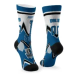 Dallas Mavericks Socks Personalized Arrow Blocks Blue Best Selling