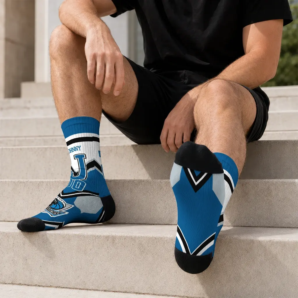 Dallas Mavericks Socks Personalized Arrow Blocks Blue Latest Model Dallas Mavericks Socks Personalized Arrow Blocks Blue Latest Model